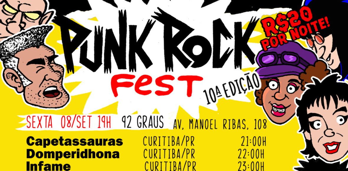 Casa tradicional de rock de Curitiba faz festival punk com mais de 60 bandas